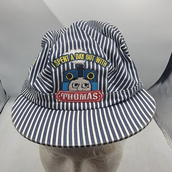 Thomas And Friends Toddlers Striped Engineer Cap With Patches Costumes Casual - Picture 1 of 10